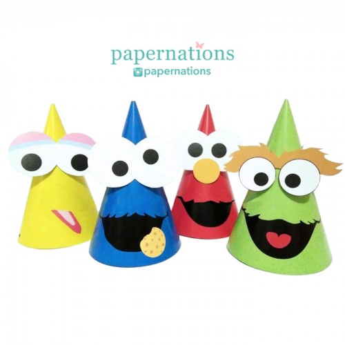 Sesame Street Cone Hats